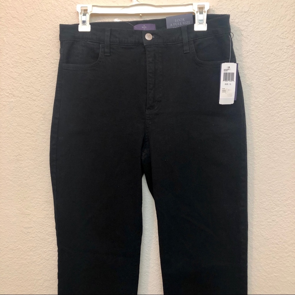 NYDJ size 10 black straight leg pants